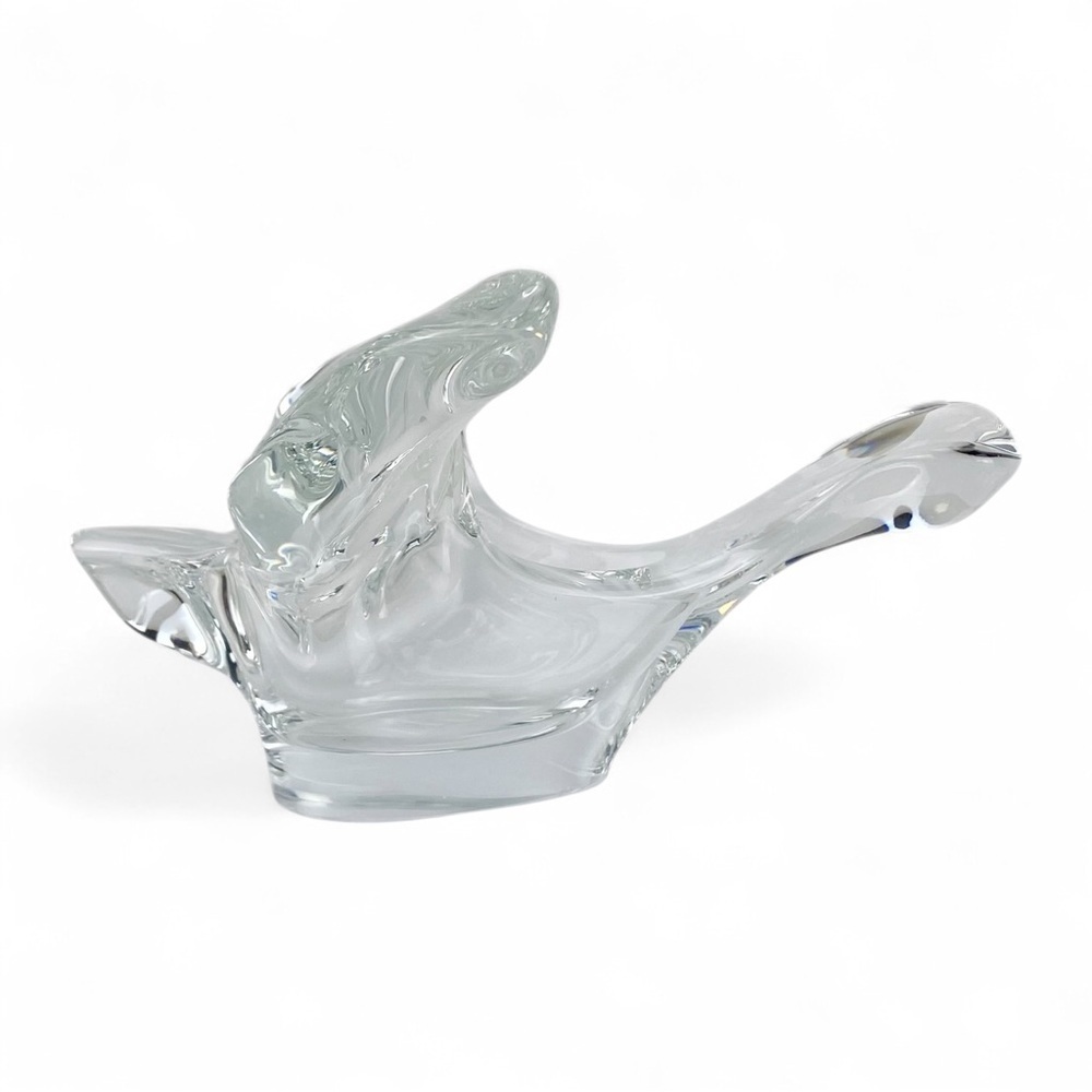 Princess House French Crystal Glass Soaring Bird Dove Candy-Nut Dish​ - Picture 4 of 6